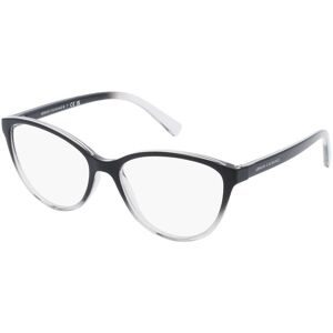Luxottica Fashion Brillen Vertriebs GmbH Emporio Armani AX3053 Damen-Brille inkl. Gläser Vollrand Quadratisch Kunststoff-Gestell 53/16/140, Schwarz