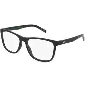 Safilo GmbH Levi's LV 5050 Herren-Brille inkl. Gläser Vollrand Quadratisch Kunststoff-Gestell 54/16/145, Schwarz