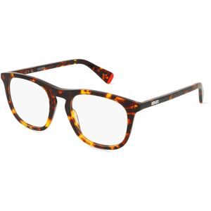 Thélios Kenzo KZ50192I Unisex-Brille inkl. Gläser Vollrand Panto Kunststoff-Gestell 52/20/150, Rot
