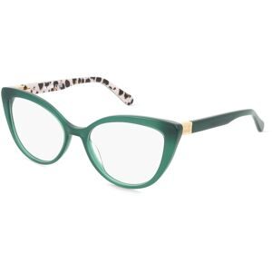 Safilo GmbH Moschino MOL500 Damen-Brille inkl. Gläser Vollrand Cat Eye Acetat-Gestell 54/17/140, Grün