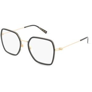 Kering Eyewear Spa Gucci GG1850O Unisex-Brille inkl. Gläser Vollrand Eckig Kunststoff-Gestell 51/19/145, Schwarz