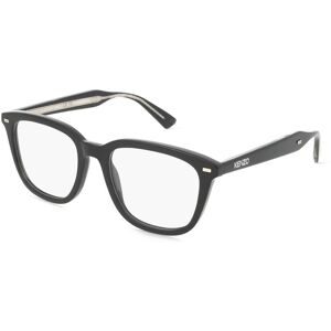 Thélios Kenzo KZ50229I WEAVE Herren-Brille inkl. Gläser Vollrand Geometrisch Acetat-Gestell 52/19/145, Schwarz