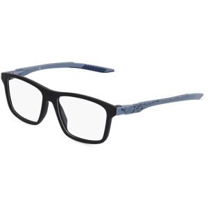 Kering Eyewear Spa Puma PU0394O Unisex-Brille inkl. Gläser Vollrand Quadratisch Kunststoff-Gestell 57/16/145, Schwarz