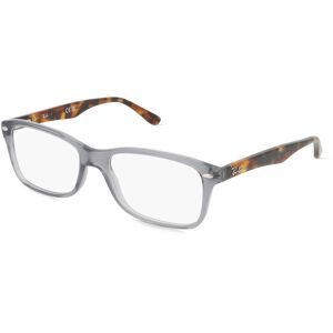 Luxottica Fashion Brillen Vertriebs GmbH Ray-Ban RX5228 Damen-Brille inkl. Gläser Vollrand Quadratisch Acetat-Gestell 50/17/140, Grau