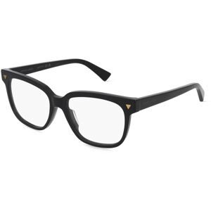 Kering Eyewear Spa Bottega Veneta  BV1257O Unisex-Brille inkl. Gläser Vollrand Quadratisch Acetat-Gestell 53/16/145, Schwarz