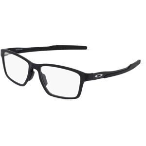 Luxottica Fashion Brillen Vertriebs GmbH Oakley OX8153 Herren-Brille inkl. Gläser Vollrand Eckig Kunststoff-Gestell 55/17/136, Schwarz