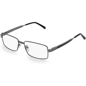 Optic Prima HK Fielmann OPH 9780 FLEX CL Herren-Brille inkl. Gläser Vollrand Quadratisch Metall-Gestell 55/16/145, Grau