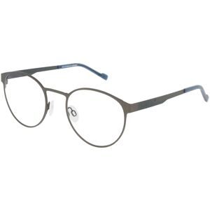 Eschenbach Optik GmbH Titanflex 822021 Herren-Brille inkl. Gläser Vollrand Panto Metall-Gestell 52/22/145, Grau