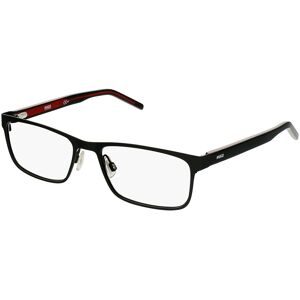 Safilo GmbH Hugo HG 1005 Herren-Brille inkl. Gläser Vollrand Quadratisch Metall-Gestell 55/18/145, Schwarz