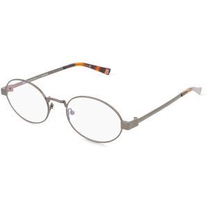 Tree Distribution GmbH LeSpecs POSEIDON DEUX Unisex-Blaulichtfilterbrille ohne Sehstärke Vollrand Oval Metall-Gestell, Grau