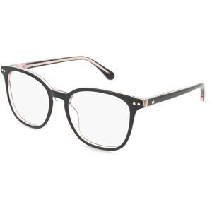 Safilo GmbH Kate Spade HERMIONE/G Damen-Brille inkl. Gläser Vollrand Eckig Acetat-Gestell 54/18/145, Schwarz