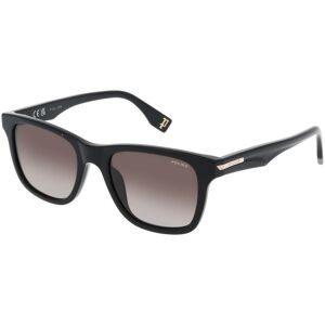 DE RIGO Vision D.A.CH. GmbH Police SPLU68 Herren-Sonnenbrille Vollrand Quadratisch Kunststoff-Gestell, Schwarz