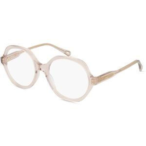 Kering Eyewear Spa Chloé CH0083O Unisex-Brille inkl. Gläser Vollrand Rund Acetat-Gestell 53/18/140, Pink