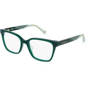 DE RIGO Vision D.A.CH. GmbH Nina Ricci NRIVNR344 Unisex-Brille inkl. Gläser Vollrand Butterfly Kunststoff-Gestell 51/17/140, Grün