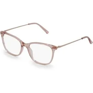 Billion Excel Optical Manufactory Co. Ltd. Fielmann BE 007 FA Damen-Brille inkl. Gläser Vollrand Quadratisch Acetat-Gestell 53/18/135, Pink