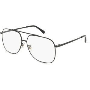 Thélios Stella McCartney SC50038U Unisex-Brille inkl. Gläser Vollrand Pilot Metall-Gestell 59/12/140, Schwarz