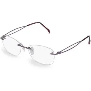 Stepper Eyewear LTD. Fielmann COMFORT 061 CL Damen-Brille inkl. Gläser Randlos Quadratisch Titan-Gestell 52/17/140, Pink