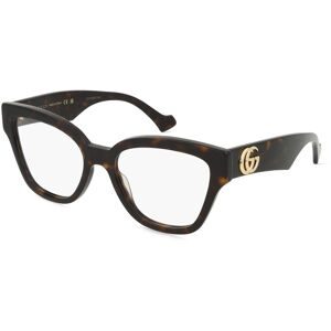Kering Eyewear Spa Gucci GG1424O Unisex-Brille inkl. Gläser Vollrand Panto Acetat-Gestell 54/18/145, Havanna