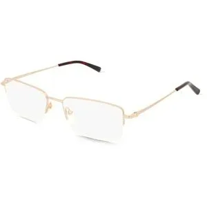 Optic Prima HK Fielmann OPH 9973 CL WILLIAM Herren-Brille inkl. Gläser Halbrand Quadratisch Edelstahl-Gestell 55/18/145, Gold