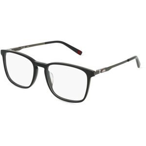 DE RIGO Vision D.A.CH. GmbH Fila FIAVFI295 Unisex-Brille inkl. Gläser Vollrand Quadratisch Kunststoff-Gestell 53/18/145, Schwarz