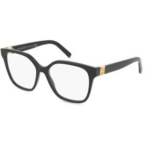 Thélios Givenchy GV50064I Unisex-Brille inkl. Gläser Vollrand Geometrisch Acetat-Gestell 55/16/140, Schwarz