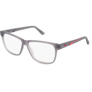 Kering Eyewear Spa Puma PU0470O Unisex-Brille inkl. Gläser Vollrand Quadratisch Kunststoff-Gestell 57/14/145, Grau