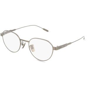 Luxottica Fashion Brillen Vertriebs GmbH Moncler ME1007TD Unisex-Brille inkl. Gläser Vollrand Rund Titan-Gestell 49/20/145, Grau