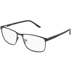 Wenzhou Olive Optical Co., Ltd Fielmann OL 027 FLEX CL ERIK Herren-Brille inkl. Gläser Vollrand Quadratisch Edelstahl-Gestell 55/17/145, Schwarz