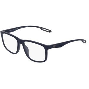 Luxottica Fashion Brillen Vertriebs GmbH Emporio Armani EA3209U Herren-Brille inkl. Gläser Vollrand Quadratisch Acetat-Gestell 56/17/145, Blau