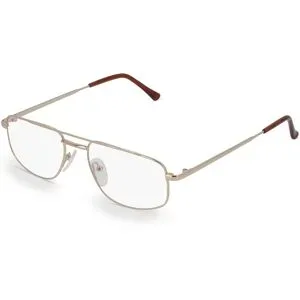 Zhangzhou Agilton Optical Co., Ltd. Fielmann MC 196 TR Herren-Brille inkl. Gläser Vollrand Quadratisch Metall-Gestell 53/17/140, Gold