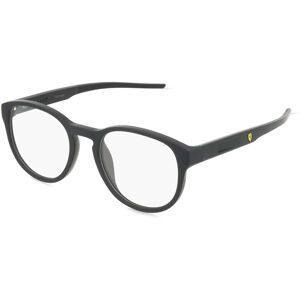 Luxottica Fashion Brillen Vertriebs GmbH Scuderia Ferrari FZ8009U Unisex-Brille inkl. Gläser Vollrand Panto Kunststoff-Gestell 52/20/145, Schwarz