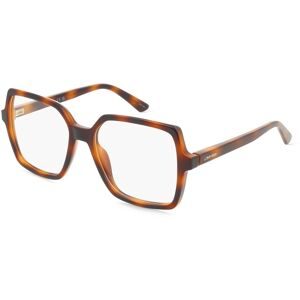 Marchon Germany GmbH Calvin Klein CK25547 Damen-Brille inkl. Gläser Vollrand Eckig Kunststoff-Gestell 54/17/145, Havanna