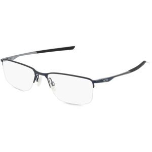 Luxottica Fashion Brillen Vertriebs GmbH Oakley OX3218 Herren-Brille inkl. Gläser Halbrand Quadratisch Metall-Gestell 56/18/140, Blau