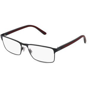 Luxottica Fashion Brillen Vertriebs GmbH Polo Ralph Lauren PH1207 Herren-Brille inkl. Gläser Vollrand Quadratisch Metall-Gestell 54/16/145, Schwarz