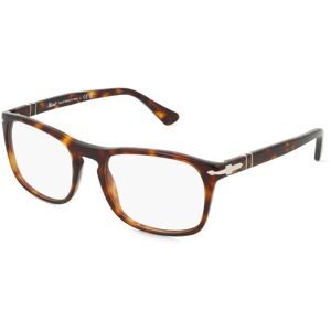 Luxottica Fashion Brillen Vertriebs GmbH Persol 0PO3344V Unisex-Brille inkl. Gläser Vollrand Quadratisch Acetat-Gestell 54/19/145, Havanna