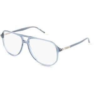 Safilo GmbH Hugo HG1376 Herren-Brille inkl. Gläser Vollrand Pilot Acetat-Gestell 56/14/145, Blau