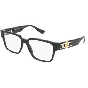 Luxottica Fashion Brillen Vertriebs GmbH Versace VE3346 Herren-Brille inkl. Gläser Vollrand Quadratisch Acetat-Gestell 55/16/140, Schwarz