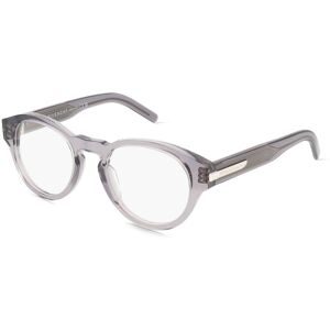 Thélios Givenchy GV50063I Herren-Brille inkl. Gläser Vollrand Rund Acetat-Gestell 49/21/145, Grau