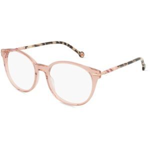 Safilo GmbH Carolina Herrera 0095 Damen-Brille inkl. Gläser Vollrand Rund Acetat-Gestell 52/18/145, Pink