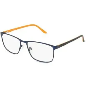 Wenzhou Olive Optical Co., Ltd Fielmann OL 027 FLEX CL ERIK Herren-Brille inkl. Gläser Vollrand Quadratisch Edelstahl-Gestell 55/17/145, Blau