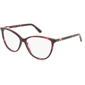Marcolin Deutschland GmbH Guess GU50311 Damen-Brille inkl. Gläser Vollrand Cat Eye Acetat-Gestell 55/14/140, Rot