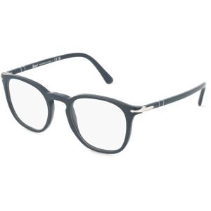 Luxottica Fashion Brillen Vertriebs GmbH Persol 0PO3318V Unisex-Brille inkl. Gläser Vollrand Panto Acetat-Gestell 49/21/145, Blau