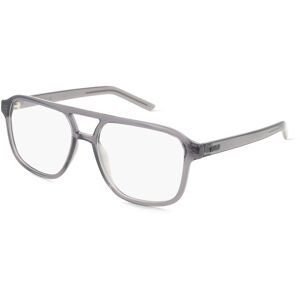 Kering Eyewear Spa Puma PU0495O Unisex-Brille inkl. Gläser Vollrand Pilot Kunststoff-Gestell 56/17/145, Grau