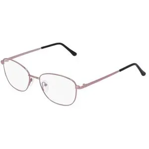 Zhangzhou Agilton Optical Co., Ltd. Fielmann MC 604 CL Damen-Brille inkl. Gläser Vollrand Quadratisch Edelstahl-Gestell 53/17/135, Pink
