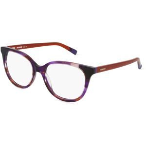 Safilo GmbH Missoni 0100 Damen-Brille inkl. Gläser Vollrand Cat Eye Acetat-Gestell 53/17/145, Schwarz
