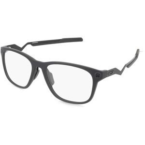 Luxottica Fashion Brillen Vertriebs GmbH Oakley OX8187 CEREBRAL Herren-Brille inkl. Gläser Vollrand Quadratisch Kunststoff-Gestell 57/18/130, Schwarz