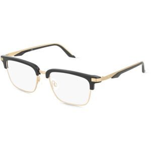 Kering Eyewear Spa Puma PU0411O Unisex-Brille inkl. Gläser Vollrand Quadratisch Kunststoff-Gestell 52/18/145, Schwarz