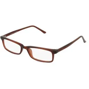 Zhangzhou Agilton Optical Co., Ltd. Fielmann MC 599 CL Unisex-Brille inkl. Gläser Vollrand Quadratisch Propionat-Gestell 50/16/135, Braun