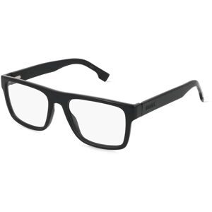 Safilo GmbH Boss 1652 Herren-Brille inkl. Gläser Vollrand Quadratisch Kunststoff-Gestell 53/18/145, Schwarz
