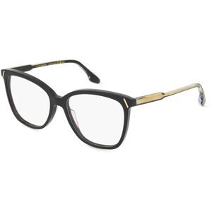 Marchon Germany GmbH Victoria Beckham VB2641 Unisex-Brille inkl. Gläser Vollrand Quadratisch Acetat-Gestell 55/16/140, Schwarz